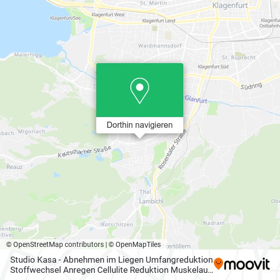 Studio Kasa - Abnehmen im Liegen Umfangreduktion Stoffwechsel Anregen Cellulite Reduktion Muskelauf Karte