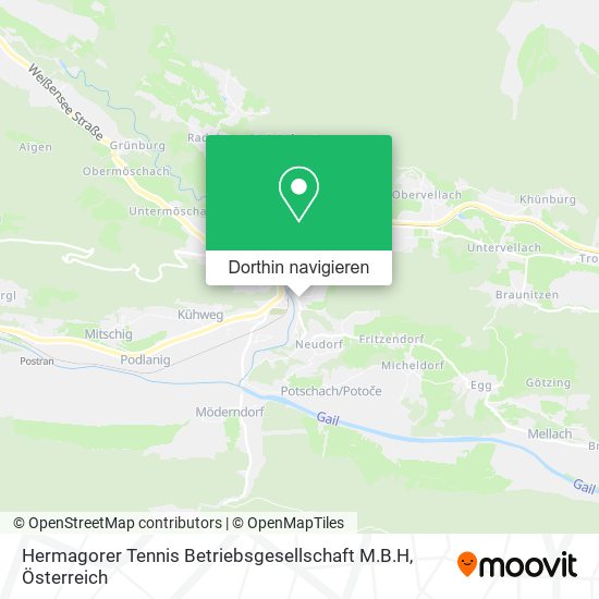 Hermagorer Tennis Betriebsgesellschaft M.B.H Karte