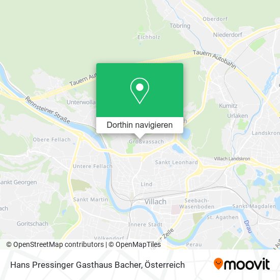 Hans Pressinger Gasthaus Bacher Karte