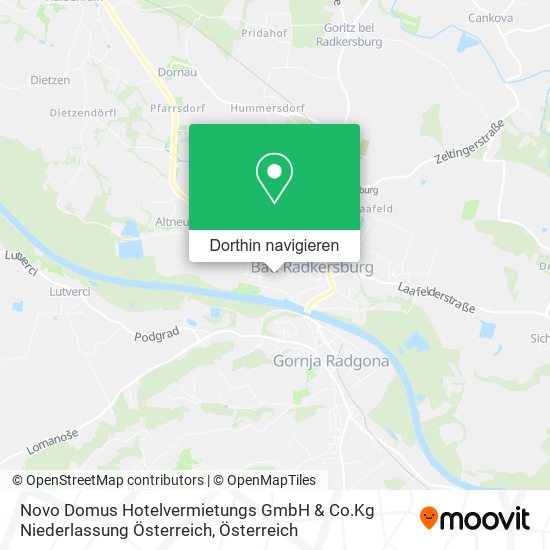 Novo Domus Hotelvermietungs GmbH & Co.Kg Niederlassung Österreich Karte