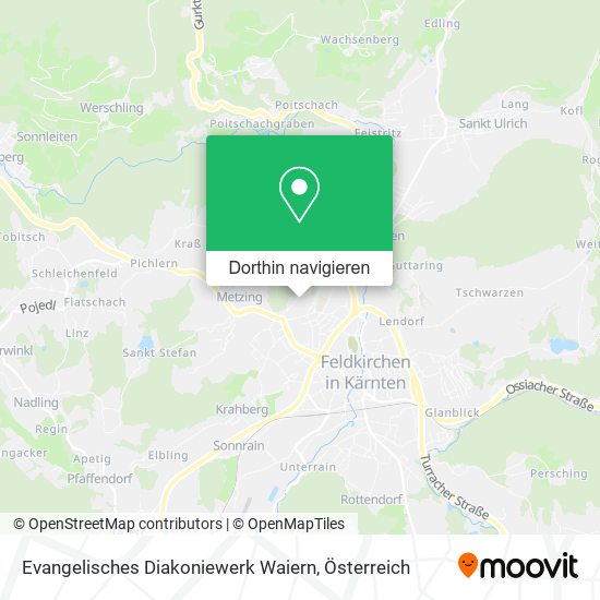 Evangelisches Diakoniewerk Waiern Karte