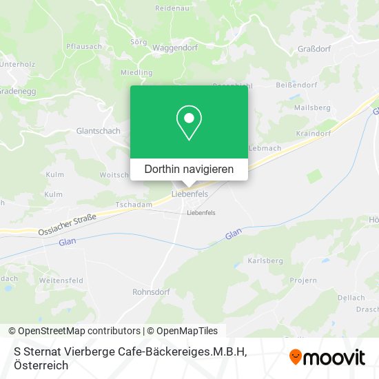 S Sternat Vierberge Cafe-Bäckereiges.M.B.H Karte