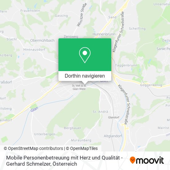 Mobile Personenbetreuung mit Herz und Qualität - Gerhard Schmelzer Karte