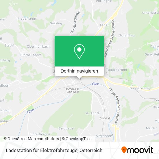 Ladestation für Elektrofahrzeuge Karte