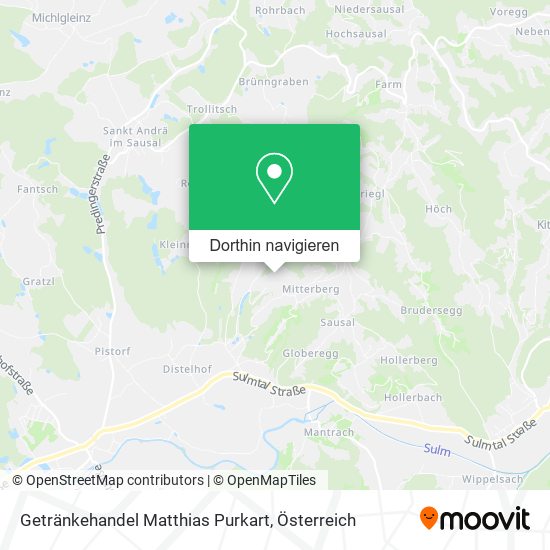 Getränkehandel Matthias Purkart Karte