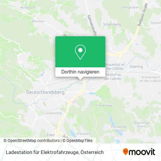 Ladestation für Elektrofahrzeuge Karte