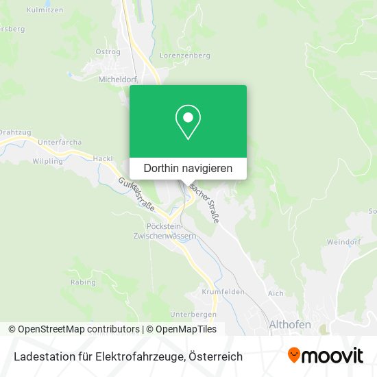 Ladestation für Elektrofahrzeuge Karte