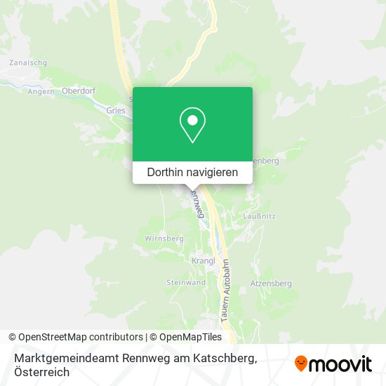 Marktgemeindeamt Rennweg am Katschberg Karte