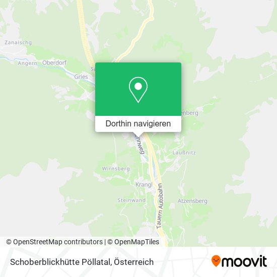 Schoberblickhütte Pöllatal Karte