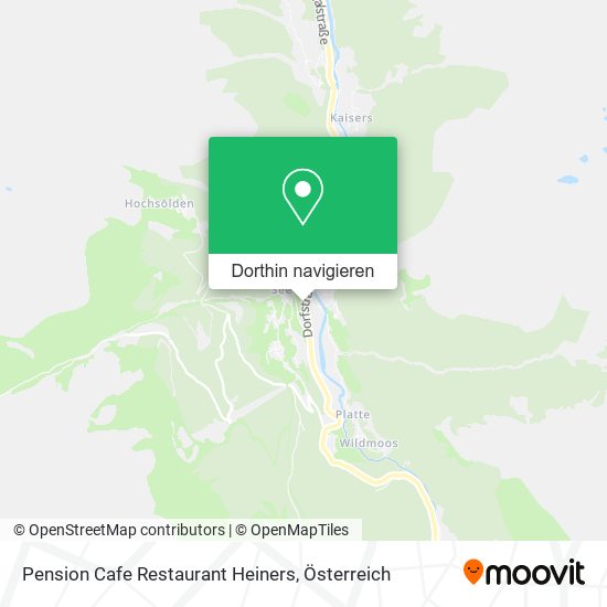 Pension Cafe Restaurant Heiners Karte