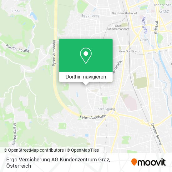 Ergo Versicherung AG Kundenzentrum Graz Karte