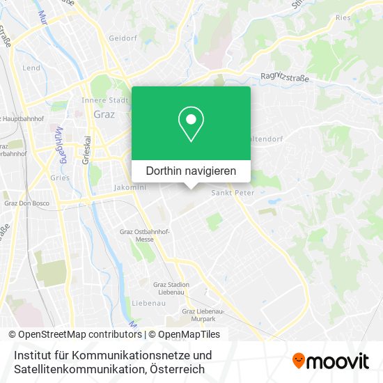 Institut für Kommunikationsnetze und Satellitenkommunikation Karte