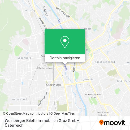 Weinberger Biletti Immobilien Graz GmbH Karte