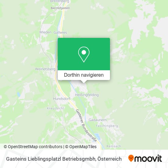 Gasteins Lieblingsplatzl Betriebsgmbh Karte