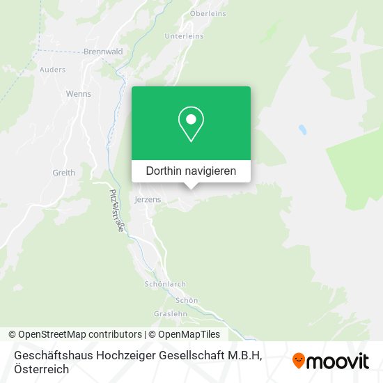 Geschäftshaus Hochzeiger Gesellschaft M.B.H Karte