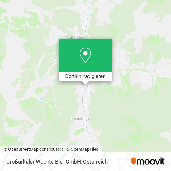 Großarltaler Wochta Bier GmbH Karte