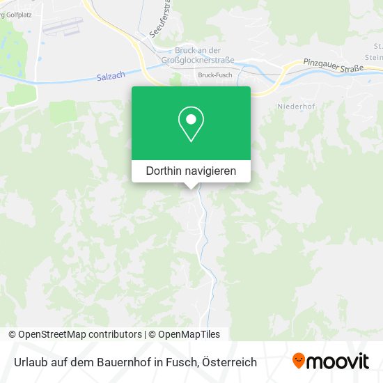 Urlaub auf dem Bauernhof in Fusch Karte