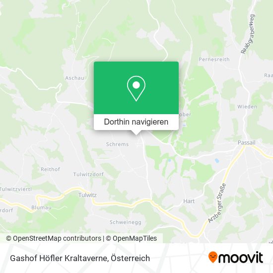 Gashof Höfler Kraltaverne Karte