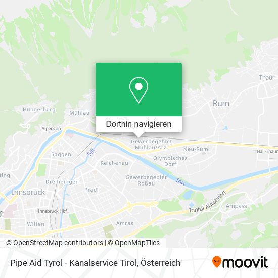 Pipe Aid Tyrol - Kanalservice Tirol Karte