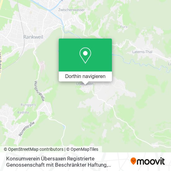 Konsumverein Übersaxen Registrierte Genossenschaft mit Beschränkter Haftung Karte