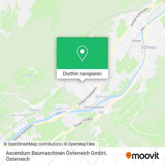 Ascendum Baumaschinen Österreich GmbH Karte