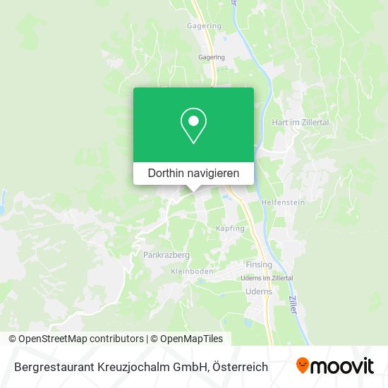 Bergrestaurant Kreuzjochalm GmbH Karte