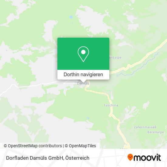 Dorfladen Damüls GmbH Karte