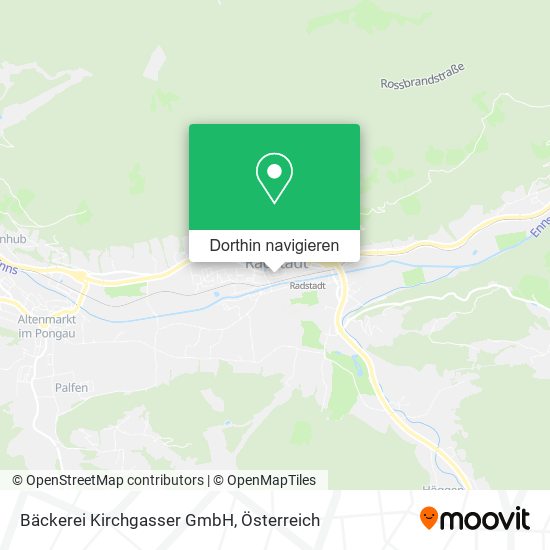 Bäckerei Kirchgasser GmbH Karte