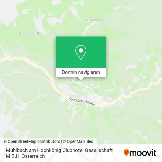Mühlbach am Hochkönig Clubhotel Gesellschaft M.B.H Karte