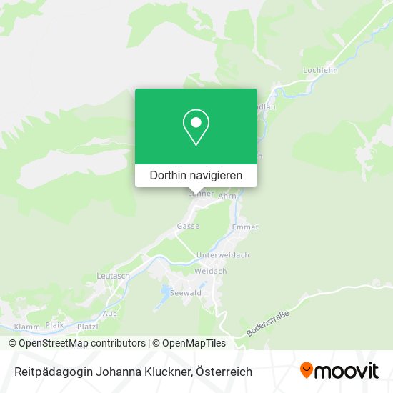 Reitpädagogin Johanna Kluckner Karte