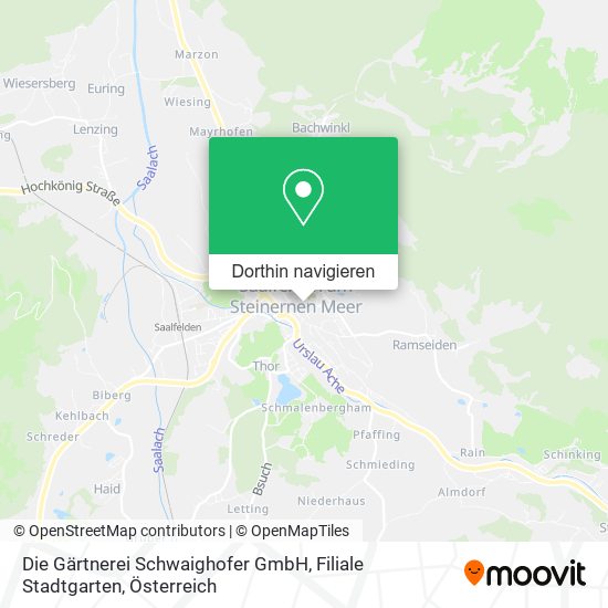 Die Gärtnerei Schwaighofer GmbH, Filiale Stadtgarten Karte