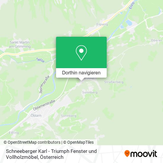 Schneeberger Karl - Triumph Fenster und Vollholzmöbel Karte