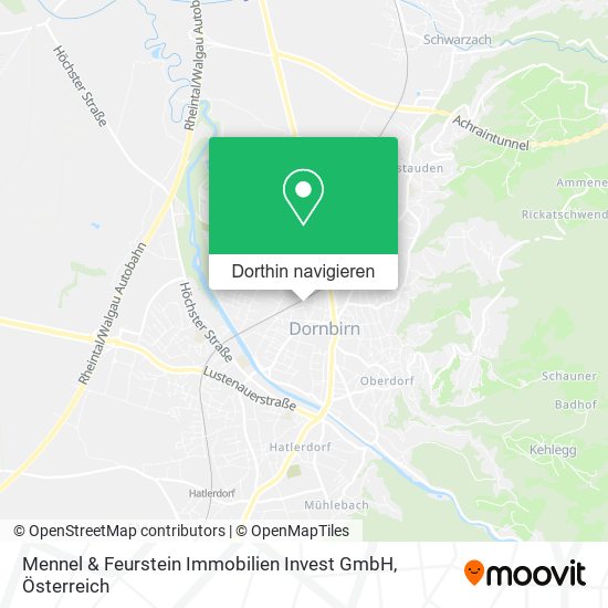 Mennel & Feurstein Immobilien Invest GmbH Karte