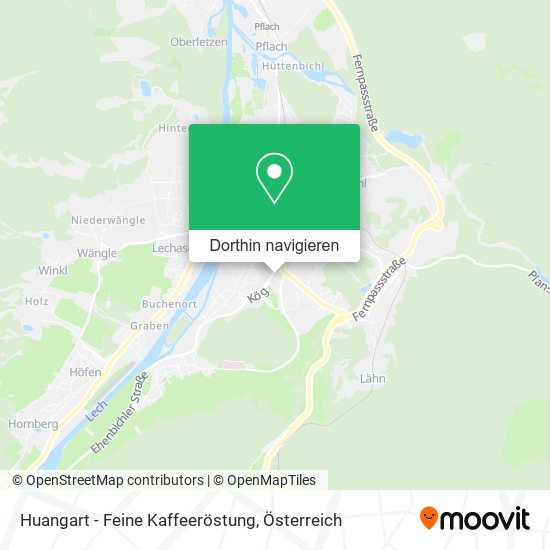 Huangart - Feine Kaffeeröstung Karte