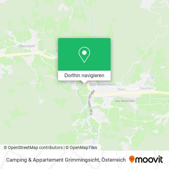 Camping & Appartement Grimmingsicht Karte