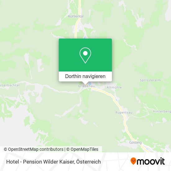 Hotel - Pension Wilder Kaiser Karte