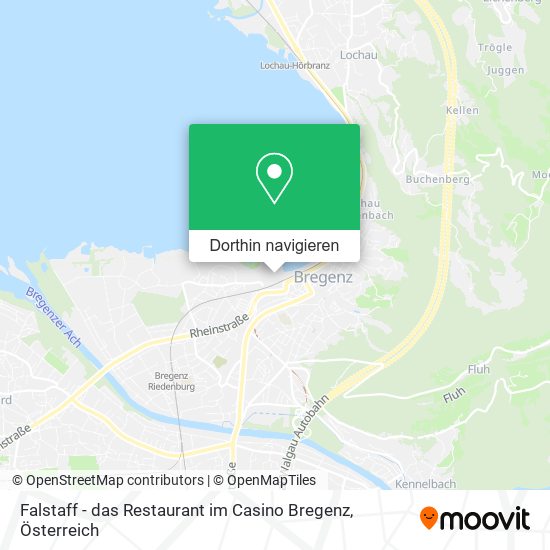 Falstaff - das Restaurant im Casino Bregenz Karte