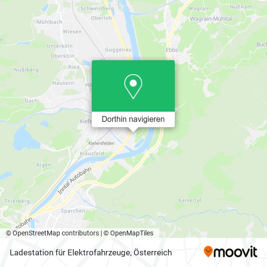 Ladestation für Elektrofahrzeuge Karte