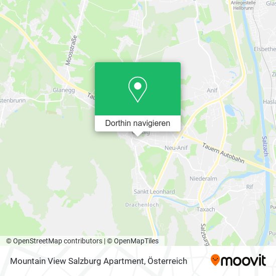 Mountain View Salzburg Apartment Karte