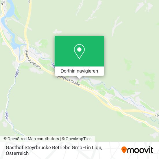 Gasthof Steyrbrücke Betriebs GmbH in Liqu Karte