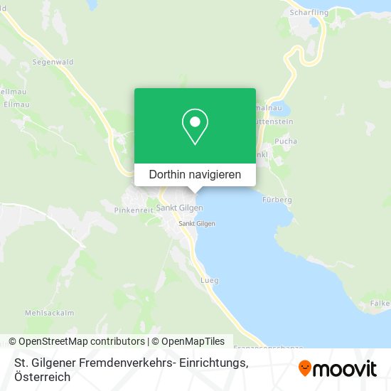 St. Gilgener Fremdenverkehrs- Einrichtungs Karte