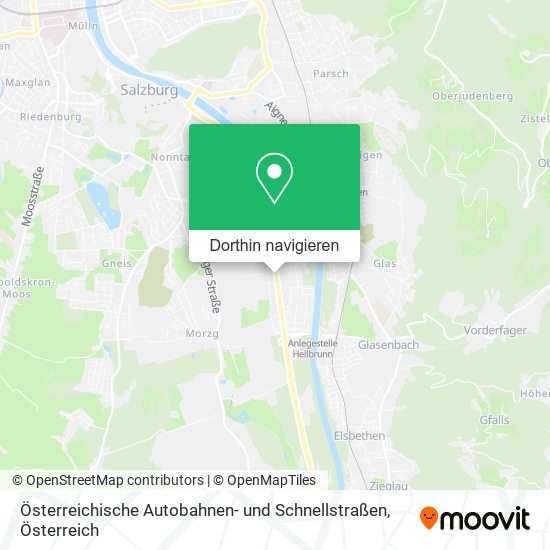 Österreichische Autobahnen- und Schnellstraßen Karte