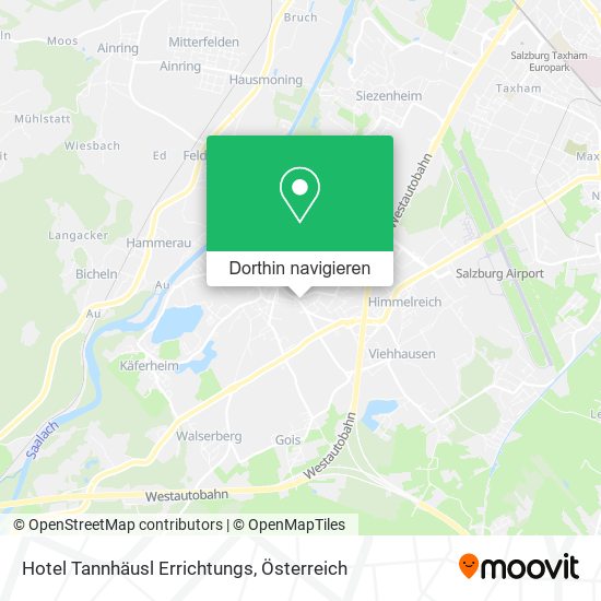 Hotel Tannhäusl Errichtungs Karte