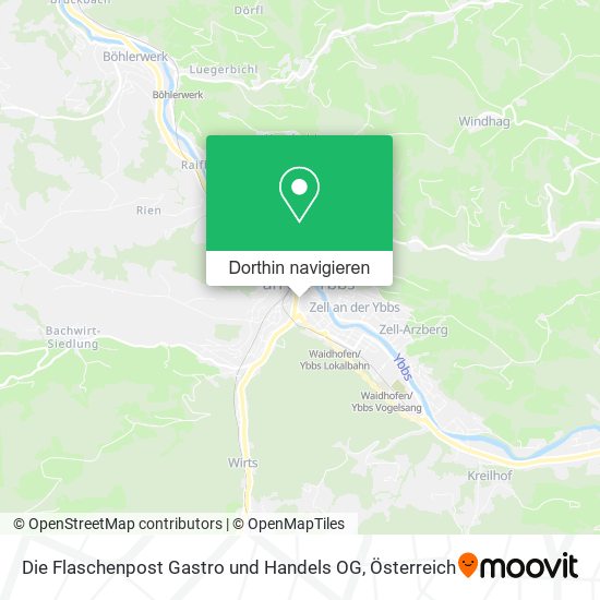 Die Flaschenpost Gastro und Handels OG Karte