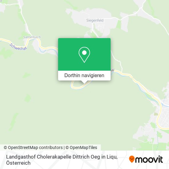 Landgasthof Cholerakapelle Dittrich Oeg in Liqu Karte