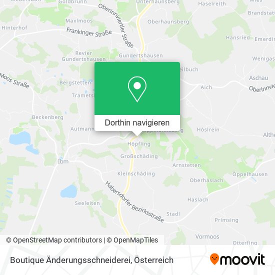 Boutique Änderungsschneiderei Karte