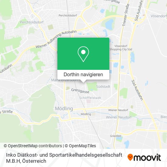 Inko Diätkost- und Sportartikelhandelsgesellschaft M.B.H Karte