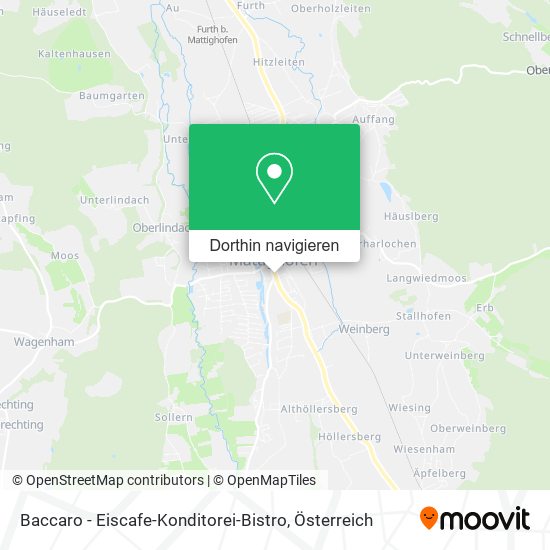 Baccaro - Eiscafe-Konditorei-Bistro Karte