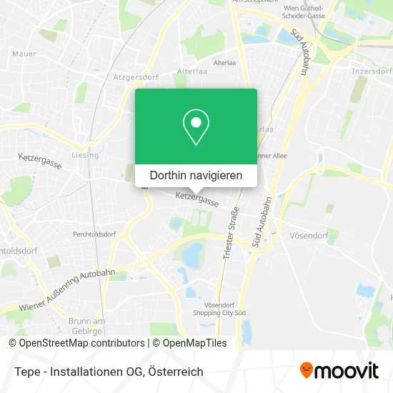 Tepe - Installationen OG Karte