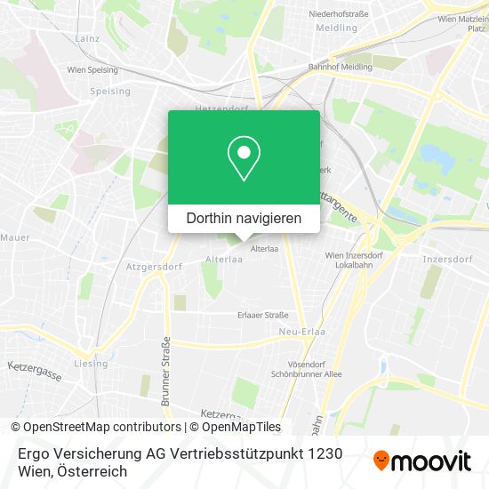 Ergo Versicherung AG Vertriebsstützpunkt 1230 Wien Karte